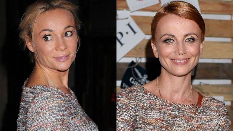 Katarzyna Zielińska i Sonia Bohosiewicz w identycznych sukienkach