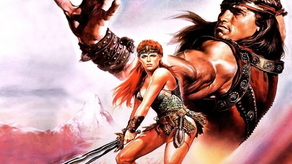 Plakat filmu "Czerwona Sonja"