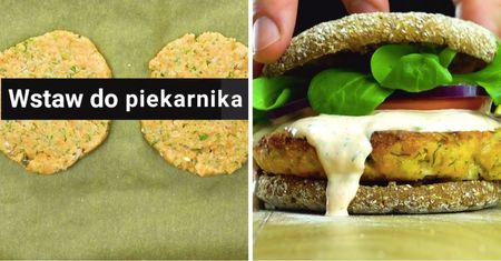 Fantastyczny burger z łososia w fitowym wydaniu
