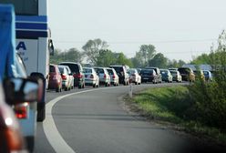 Karambol na autostradzie A4 koło Wrocławia. Auta stoją w korku