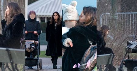 Weronika Rosati DOTLENIA SIĘ PAPIEROSEM na spacerze z córką i nianią (ZDJĘCIA)