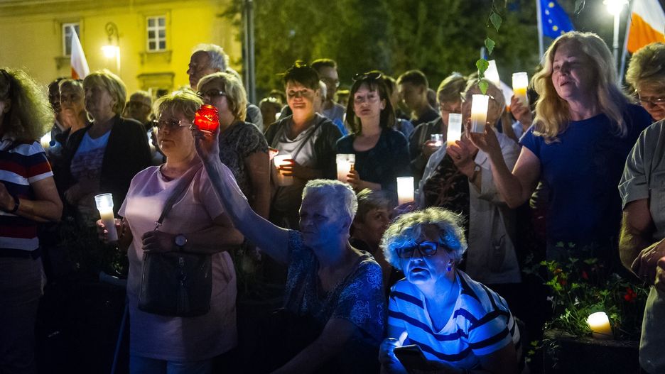 Przed Sądem Najwyższym w Warszawie 24 lipca 2017 roku odbył się protest w obronie wolnych sądów