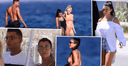 Kourtney Kardashian z arabskim przystojniakiem w Saint Tropez. Na plaży wygląda lepiej niż Kim Kardashian, za to on… Ciacho!