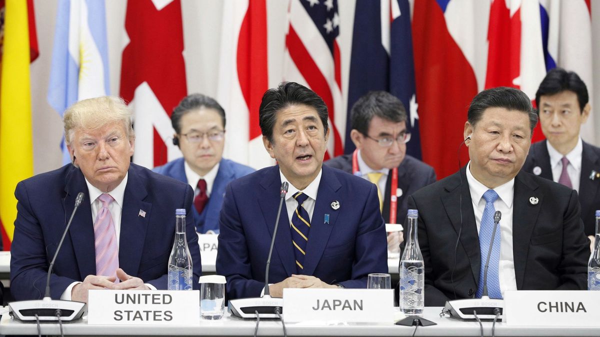 Od lewej: Donald Trump, Shinzo Abe i Xi Jinping