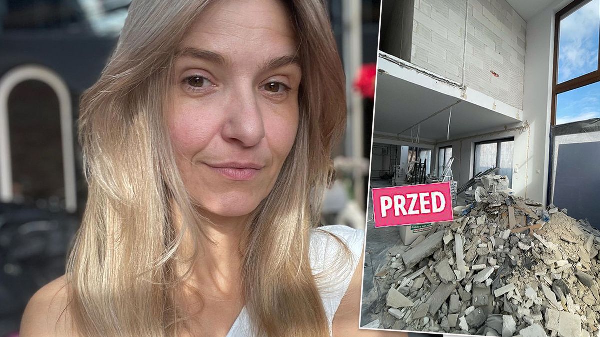 Joanna Koroniewska pokazała salon w całej okazałości! Wnętrze jest NIESAMOWITE! Jeszcze chwilę temu był tu tylko gruz