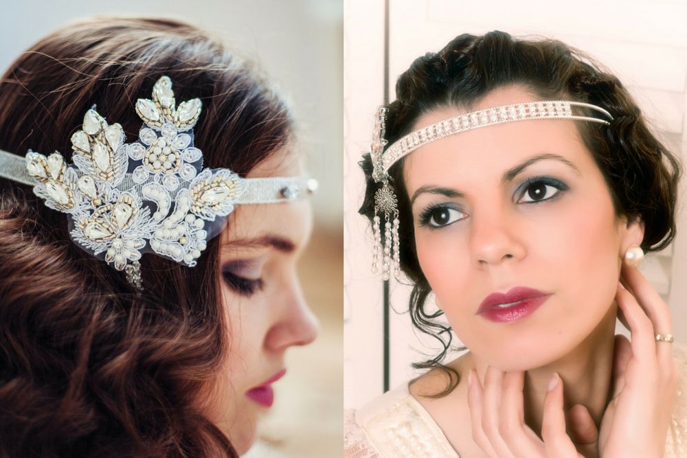 Fryzury ślubne z opaską w stylu retro są dla panien młodych, które kochają modę międzywojenną i powojenną 