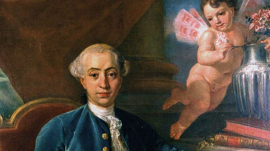Portret Giacomo Casanovy autorstwa Antona Raphaela Mengsa (1728–1779)