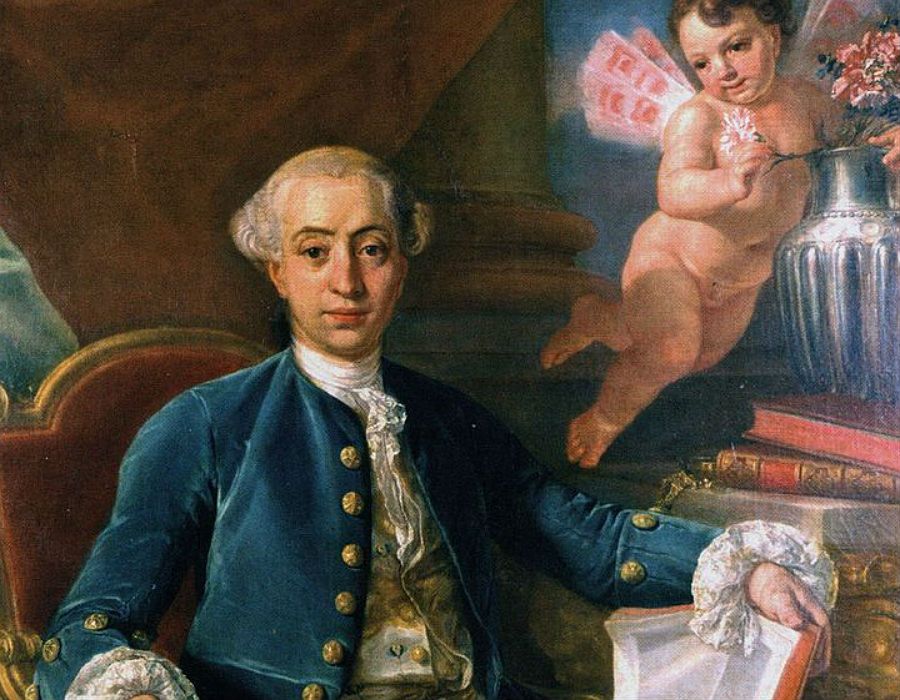 Portret Giacomo Casanovy autorstwa Antona Raphaela Mengsa (1728–1779)