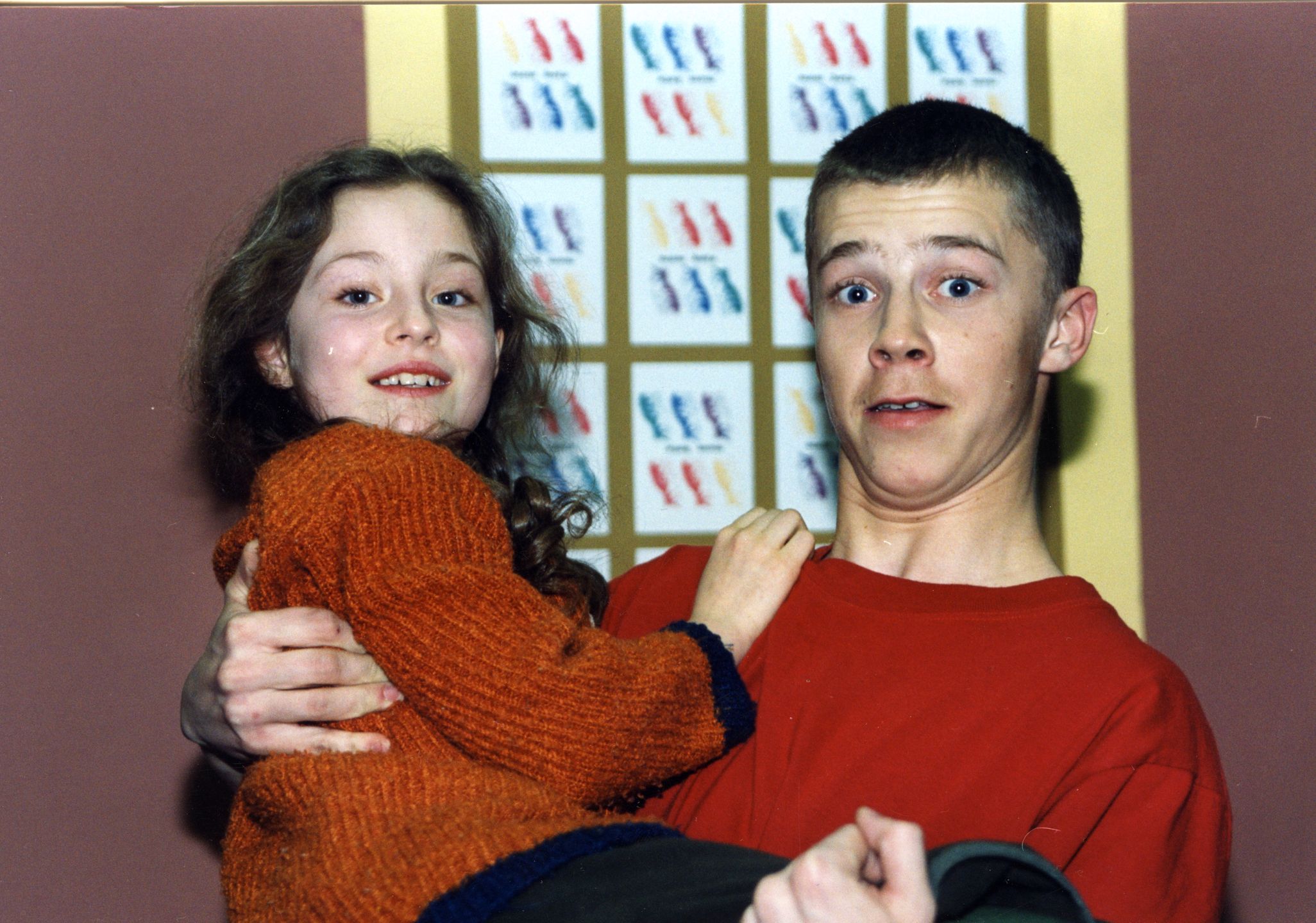 Na planie serialu "Na dobre i na złe", 2000 rok.