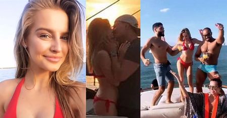 Karolina Pisarek imprezuje na jachcie z Sandrą Kubicką i CAŁUJE SIĘ z tajemniczym mężczyzną! (FOTO)