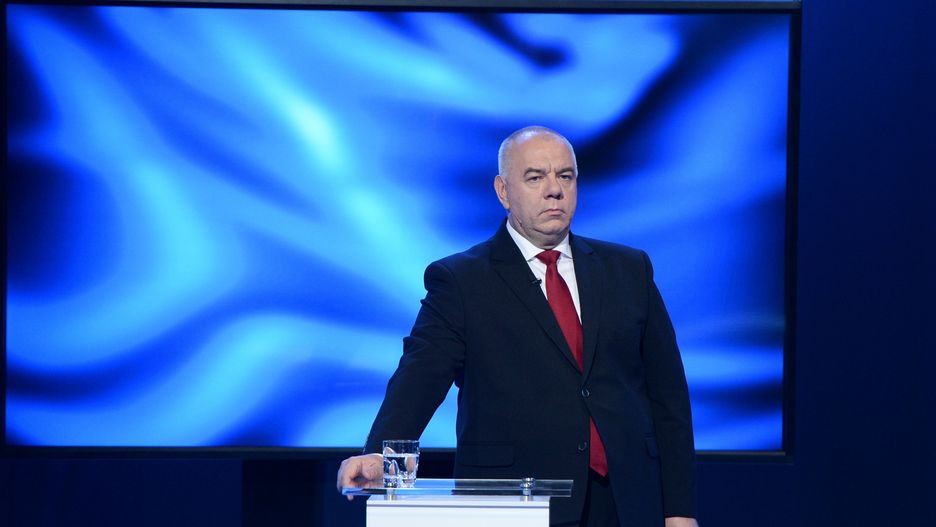 Wybory parlamentarne 2019. Jacek Sasin w czasie debaty przedwyborczej w TVP