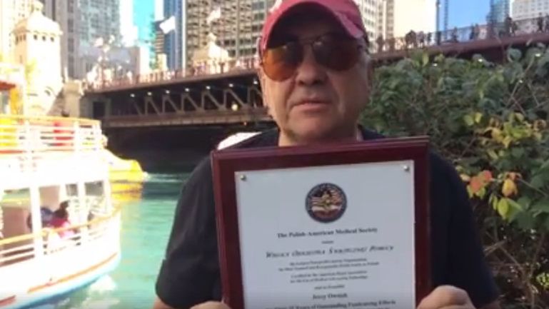 Jurek Owsiak w Chicago.