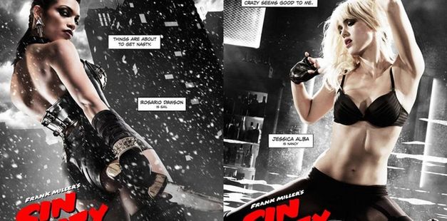Seksowne Jessica Alba i Rosario Dawson na nowych plakatach z "Sin City 2"!