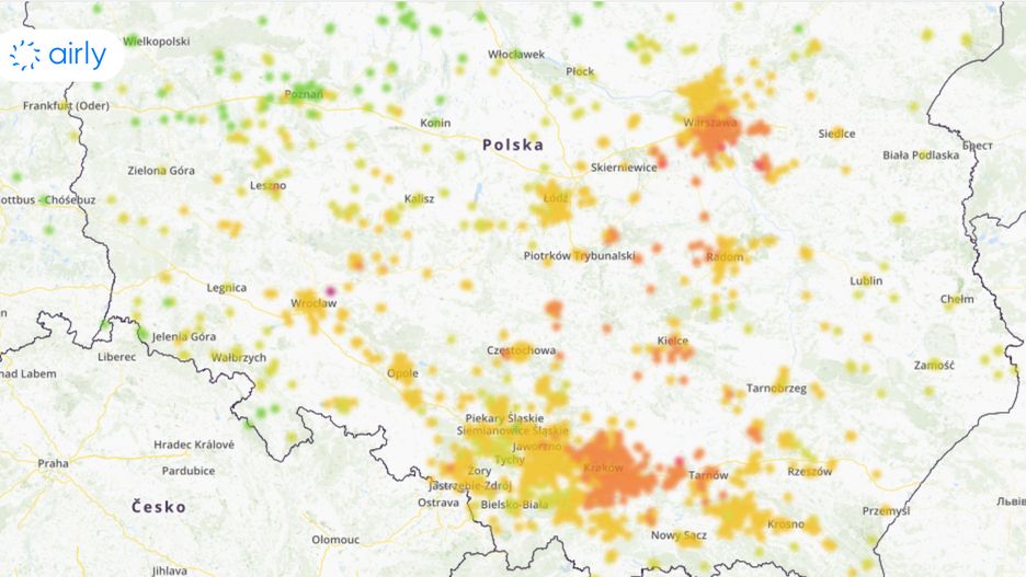 W niedzielę największy smog jest w centralnej i południowej części kraju.