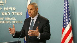 Colin Powell w Jerozolimie