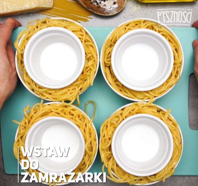 Miseczki a'la carbonara- Pyszności