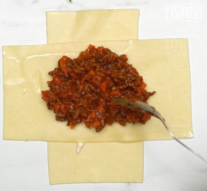 Koperty z lasagne- Pyszności