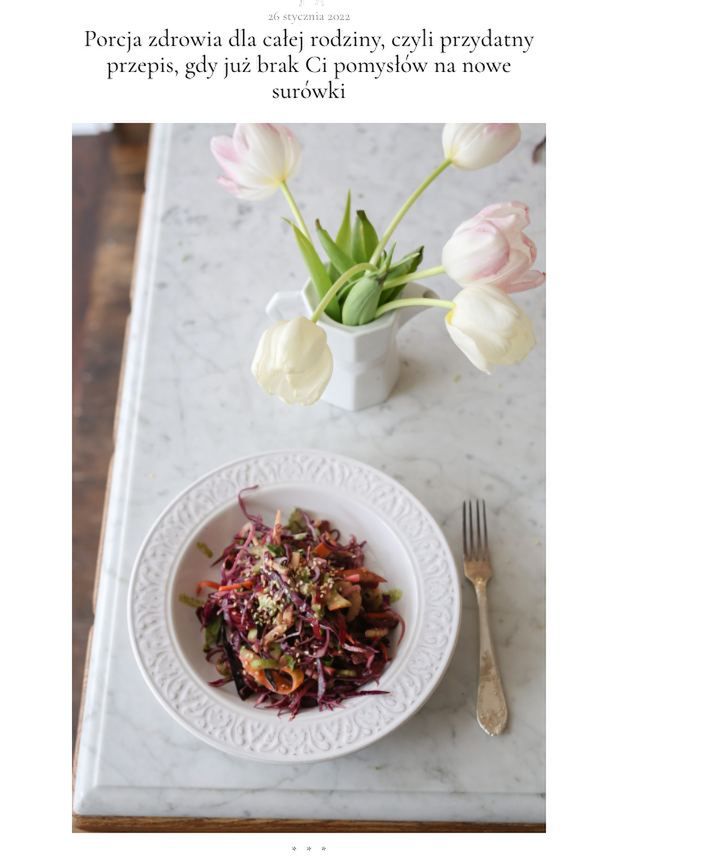 Surówka Kasi Tusk- Pyszności