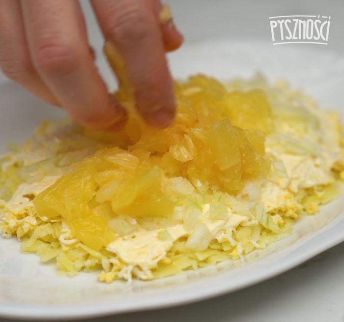 Sałatka ananas- Pyszności