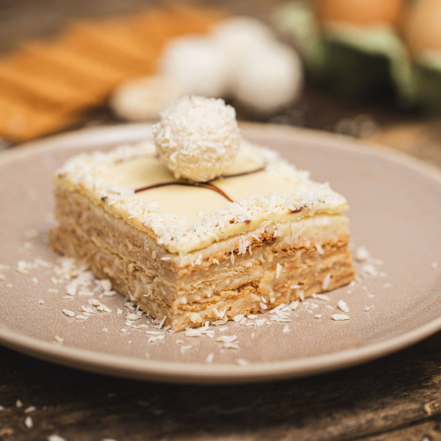 Ciasto Raffaello bez pieczenia- Pyszności