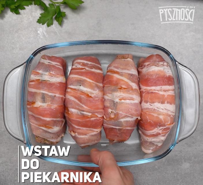 Kieszonki schabowe z boczkiem- Pyszności