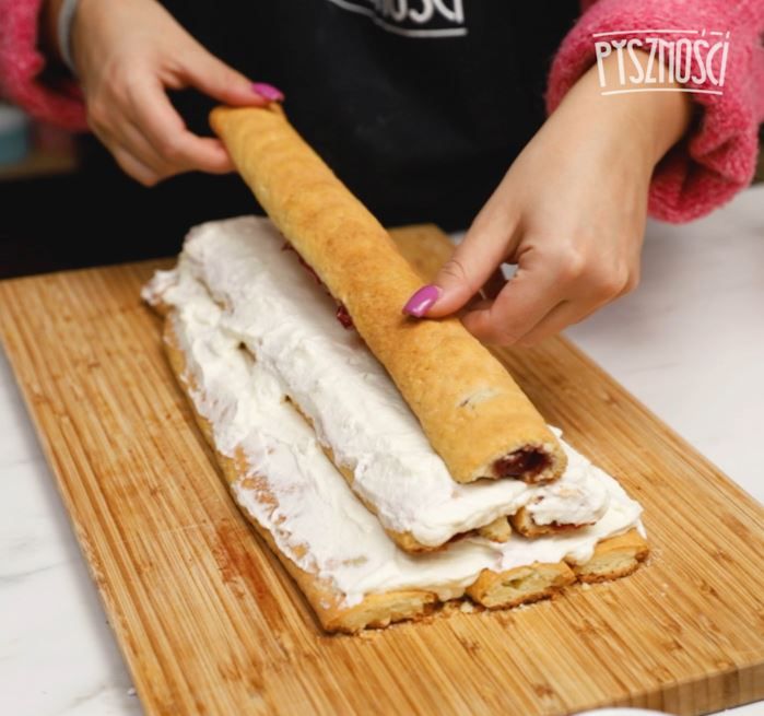 Ciasto drewno pod śniegiem- Pyszności