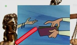 Kolejny kuriozalny pomysł TVP. Zmiany w sądach zilustrowała kadrem z kreskówki