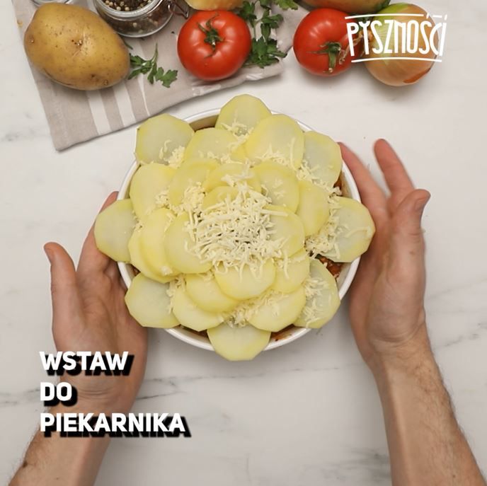 Ziemniaczane róże z mięsem mielonym- Pyszności