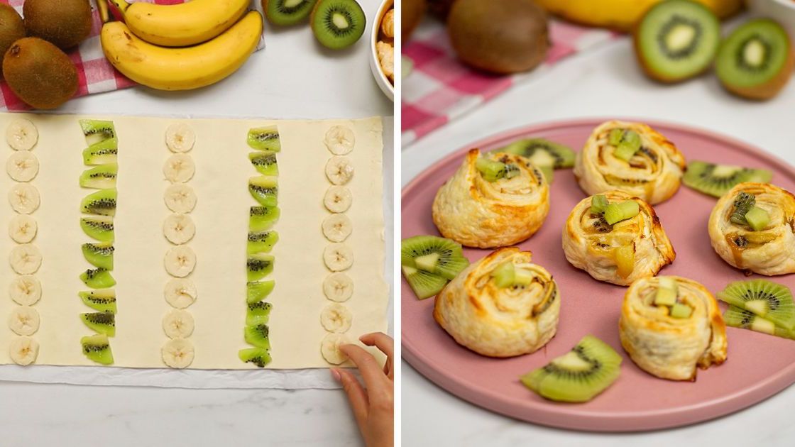 Deser z ciasta francuskiego- Pyszności