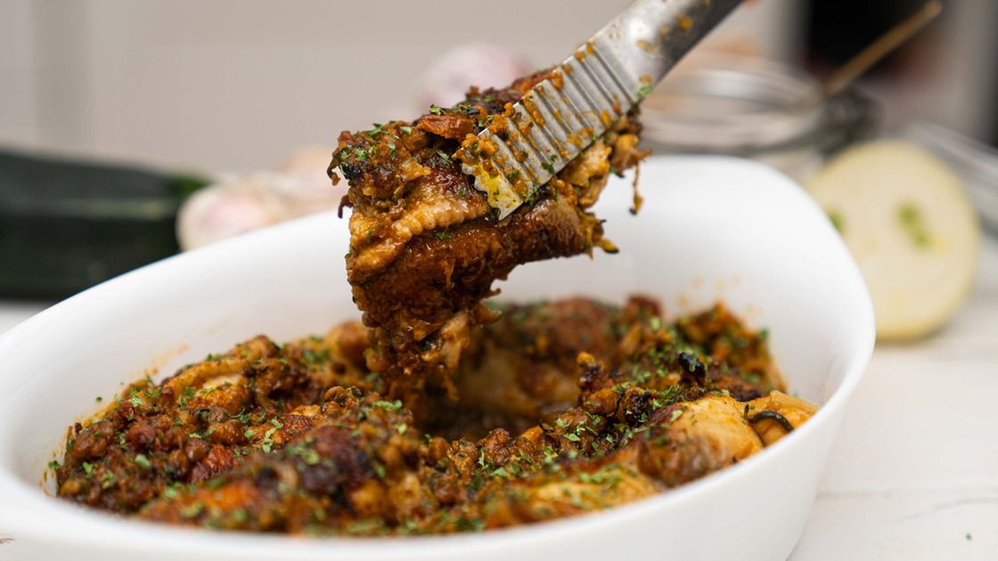 Faszerowane skrzydełka z kurczaka- Pyszności