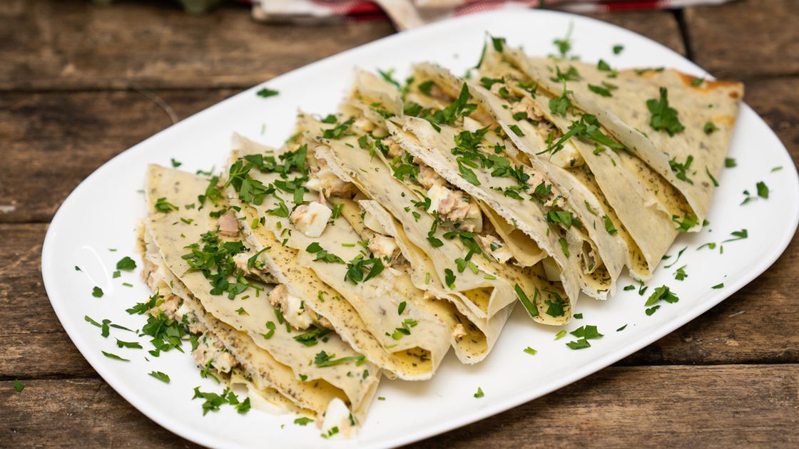 Ziołowe naleśniki z tuńczykiem- Pyszności