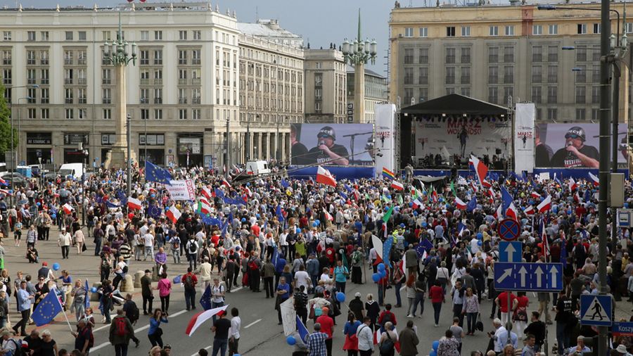 Koncert po zakończonym "Marszu Wolności" 