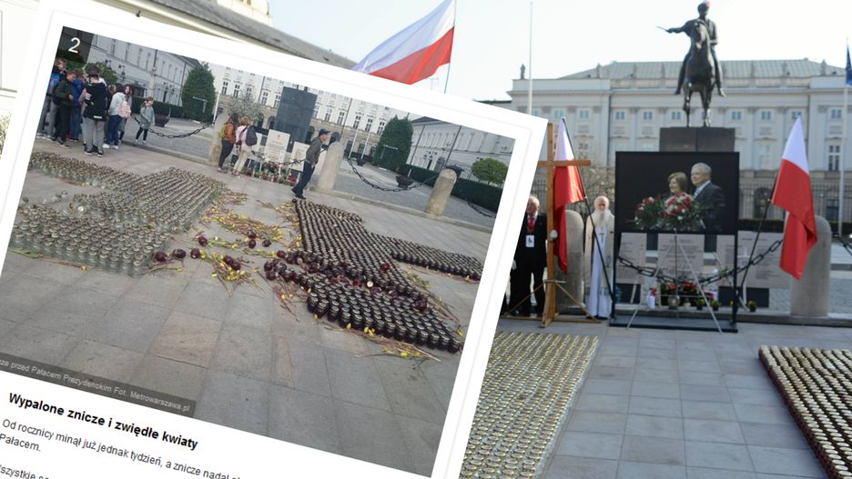 Śmietnik przed Pałacem Prezydenckim 
