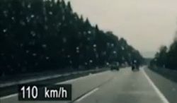 110 km/h w szalonym pościgu za rowerzystą