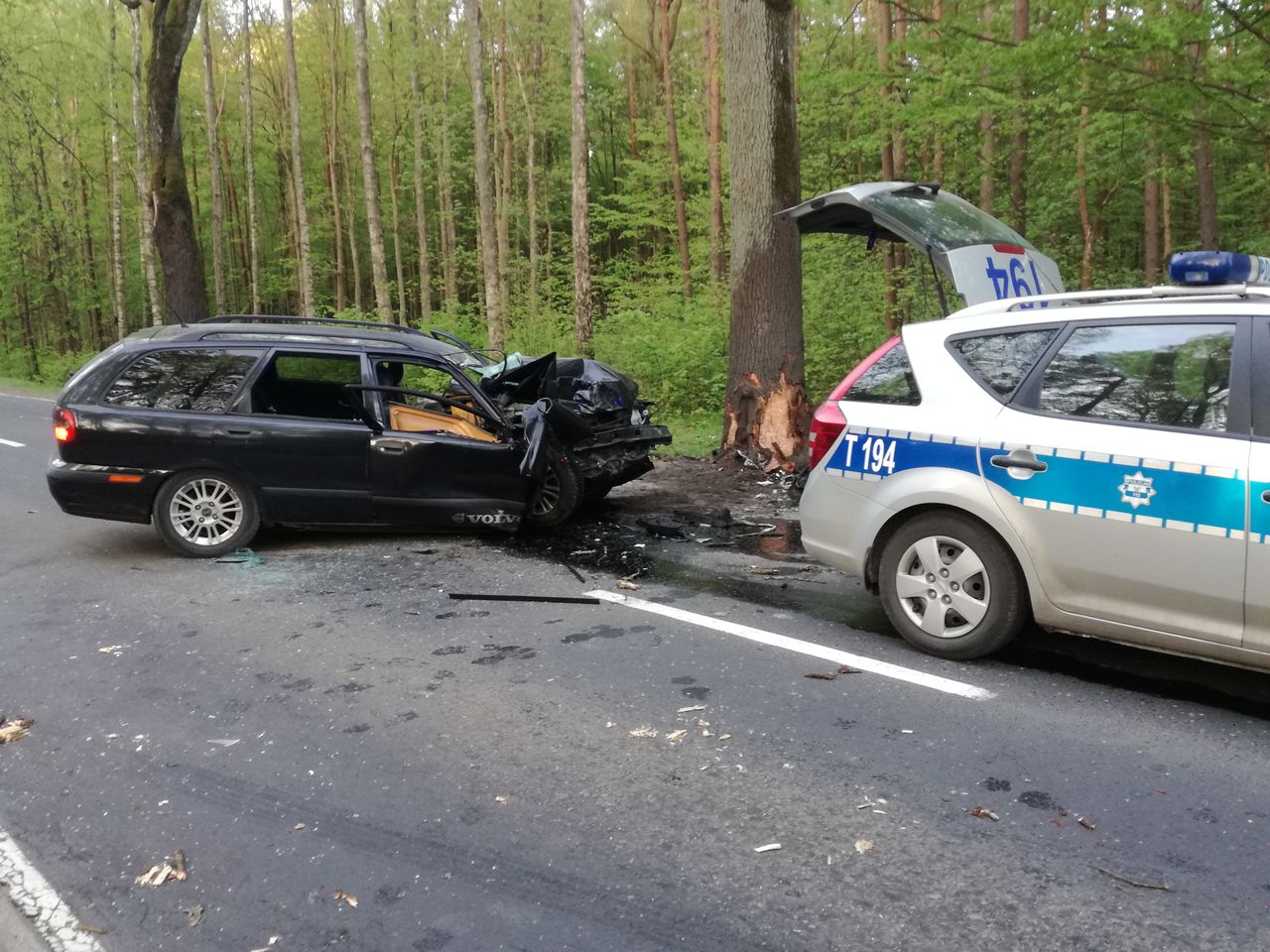 Strzały podczas pościgu koło Olsztyna. Potrącił policjanta