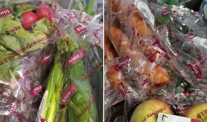 Frisco.pl obficie wykorzystuje folię do pakowania swoich dostaw