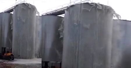 30 tys. litrów prosecco wylało się na ziemię. Po awarii silosu