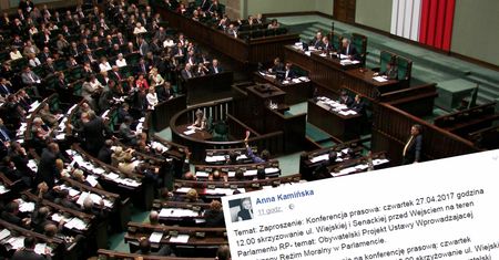 "Zdradził mnie z partyjną koleżanką w Sejmie". Była żona Kamińskiego zbiera podpisy pod projektem, który powstrzyma tego typu incydenty