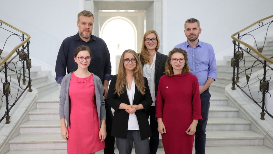 Posłowie Lewicy Razem: Adrian Zandberg, Marcelina Zawisza, Paulina Matysiak, Magdalena Biejat, Daria Gosek-Popiołek i Maciej Konieczny