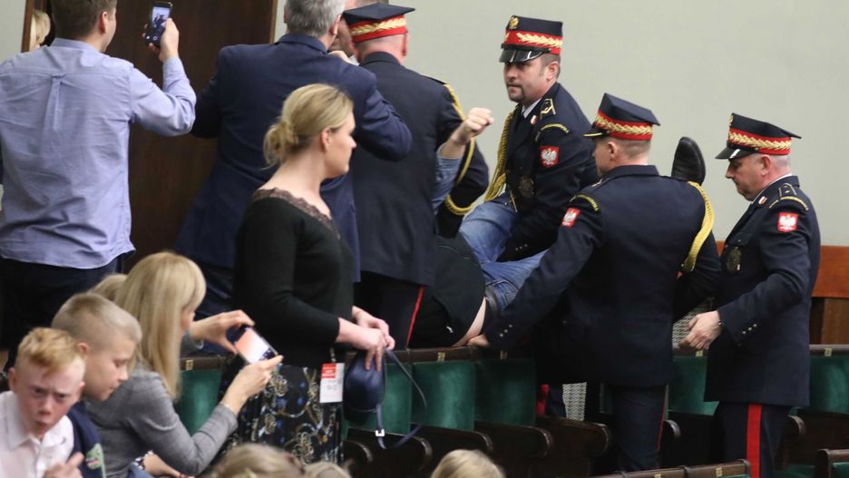 Do awantury doszło na galerii sejmowej