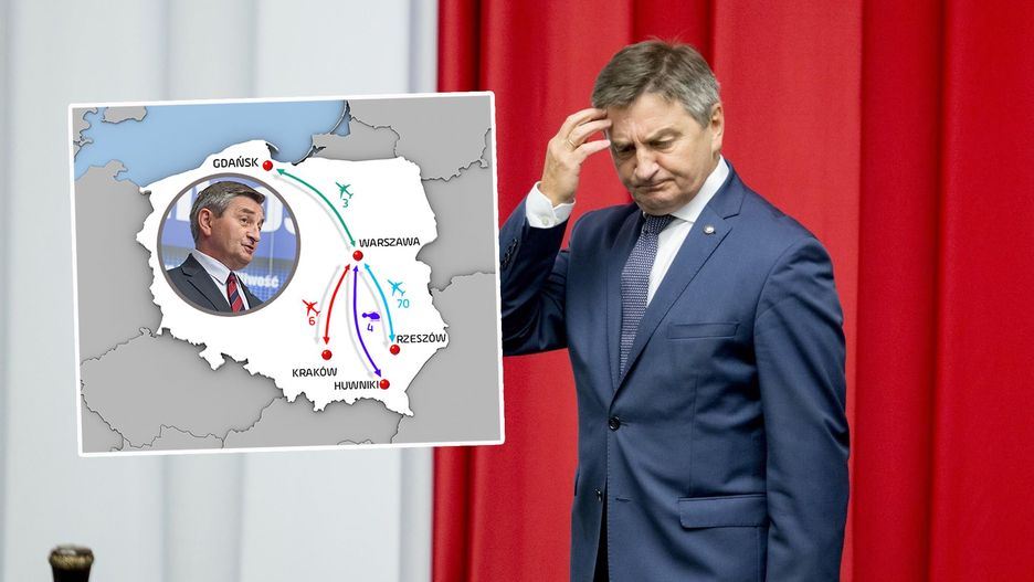 Marek Kuchciński i jego loty. Wykaz budzi wątpliwości