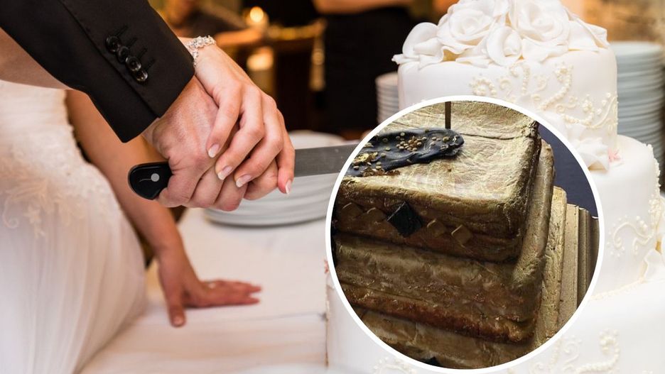 Tort na wesele wzbudził mieszane uczucia