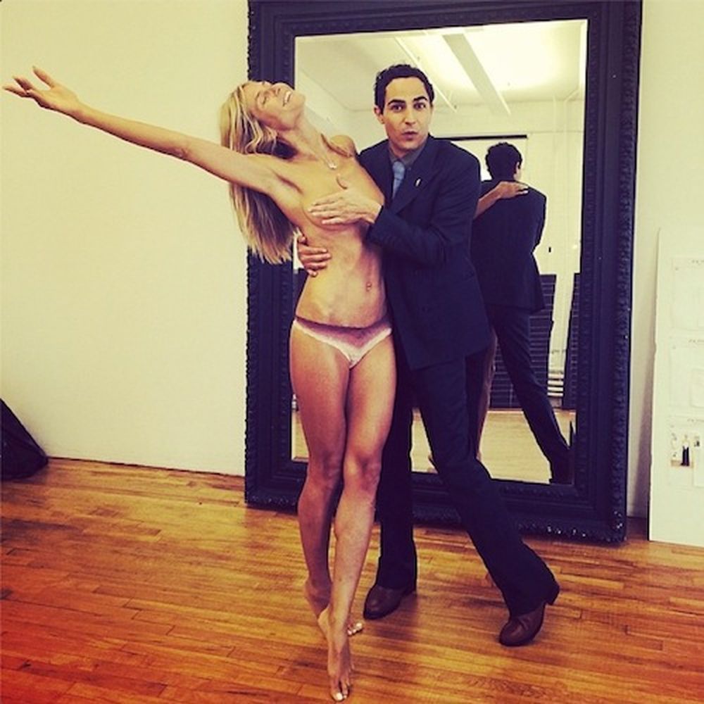 Heidi Klum i Zac Posen zdjęcie: Instagram