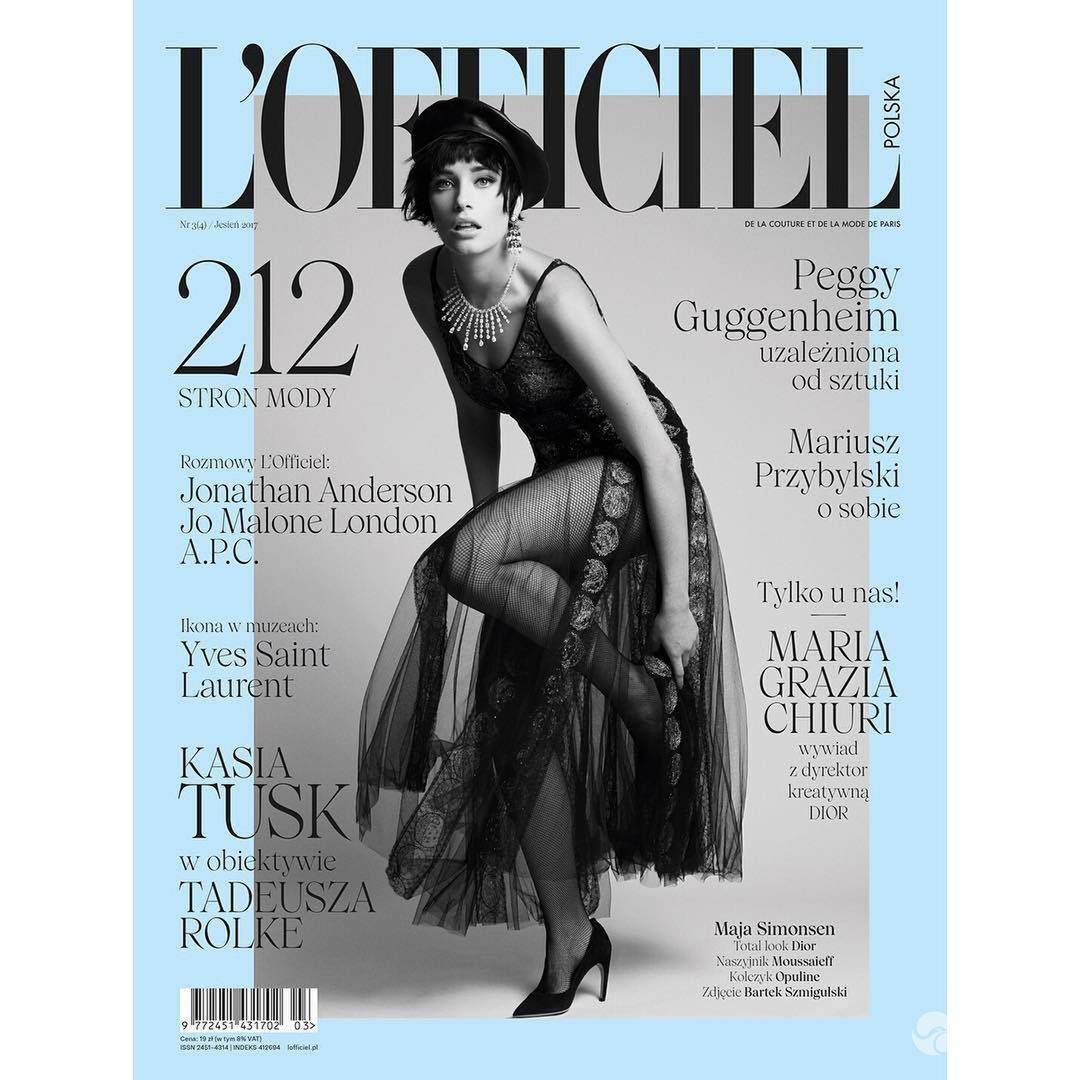 Maja Simonsen na okładce L'Officiel Polska