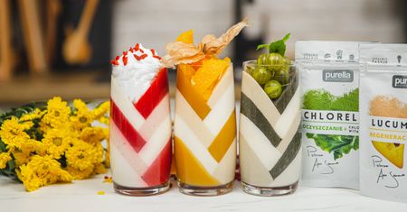 Kolorowe deserki w trzech pysznych odsłonach. Zdrowe słodkości bez wyrzutów sumienia