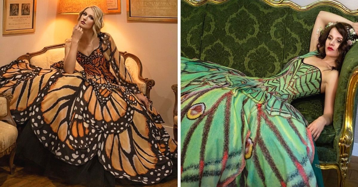 15 Magical Gowns That Look Like Butterfly Wings