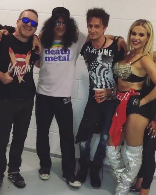 Gwiazdy bawiły się na koncercie Guns N' Roses