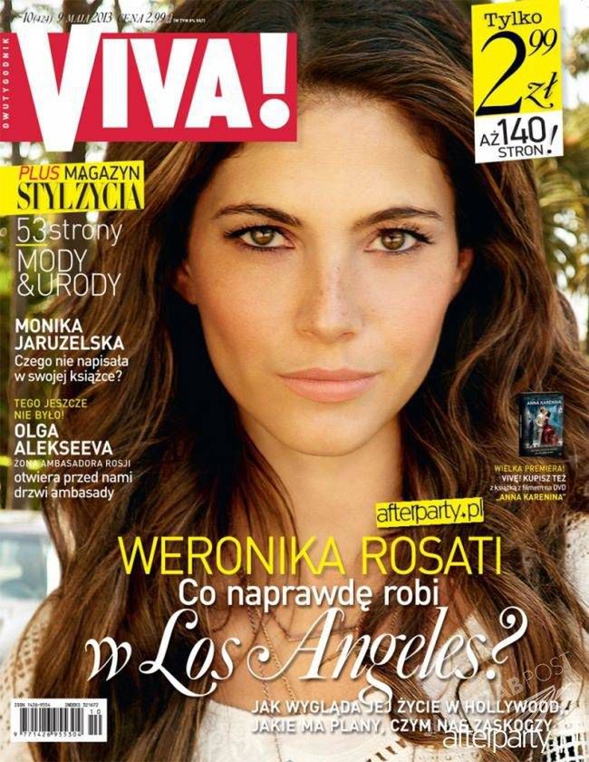 Weronika Rosati na okładce Vivy! w 2013 roku