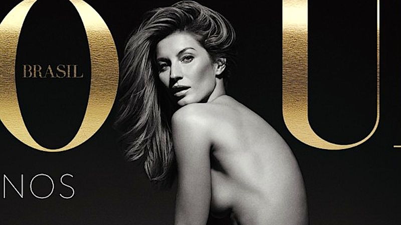 Gisele Bundchen nago w Vogue Brasil. Ostatnia sesja modelki