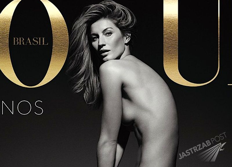 Gisele Bundchen kompletnie nago na pożegnalnej okładce Vogue'a. W ostatniej sesji poszła na całość